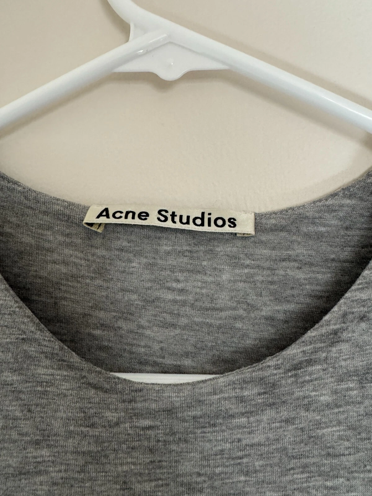 ACNE STUDIOS Abito a strati Acne Studio Kaci Tencel grigio melange senza maniche xs