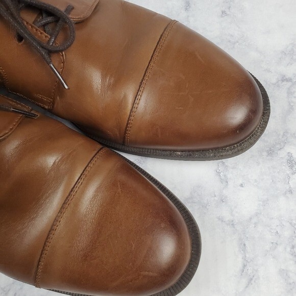 SAOLA Scarpe eleganti Cole Haan 11 5 M Dustin Ox II oxford C24042 marrone chiaro punta in pelle