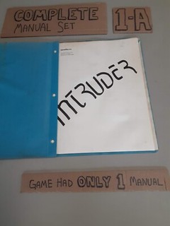 Original Arcade Manual: INTRUDER - GAME PLAN INC. - 1980-  FREE SHIPPING
