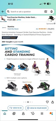 Exercise Machine Stamina Inmotion Compact Foot Exercise 