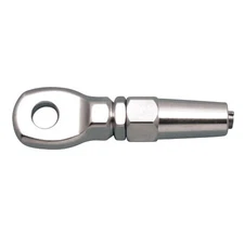 STAINLESS QUICK ATTACH EYE, 3/8", 316 SS