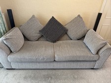 Grey 3 seater sofa used