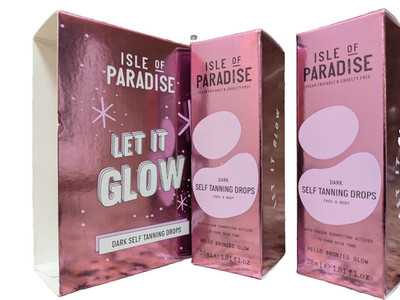 Isle of Paradise - Self-Tanning Drops - DARK - 1.01 fl oz - NEW SET OF TWO -2