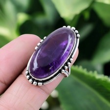 Amethyst Ring 925 Sterling Silver Ring Handmade Gemstone Ring Women's Ring