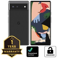 Google Pixel 6 - 128 GB - Black Unlocked Smartphone - Very Good