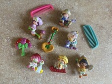 Vintage Strawberry Shortcake Mini Figures and Accessories Lot