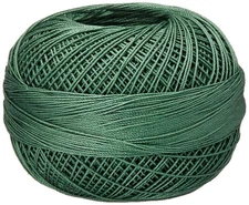 Handy Hands 210-Yard Size 10 Cotton Thread Tatting Crocheting Med Fern Green