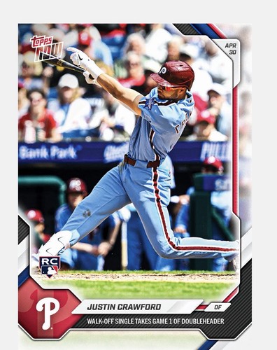2026 Topps Now 145 Justin Crawford