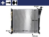 Mahle MotorküHler WasserküHler CR 847 000S FüR Hyundai VF CW I40 1 Crdi