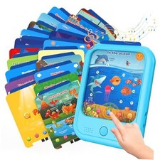 Kids Educational Learning Tablet Toy Upgrade Version  40 lesson pages blue  