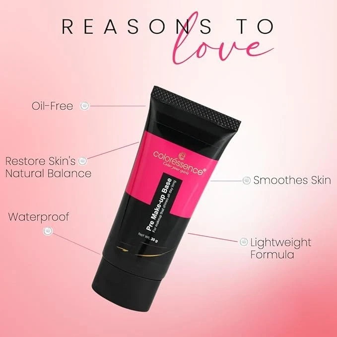 COLORESSENCE Pre Makeup Base | Makeup Primer for Face | Blurs Visible Pores | Sm - Image 2 of 4