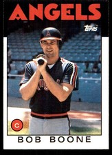 Bob Boone 1986 Topps #62 California Angels MLB READ FREE SHIPPING AutographDen