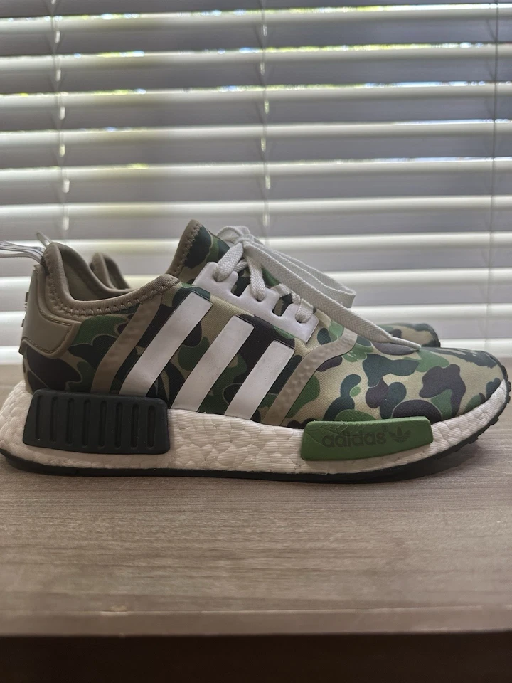 Adidas X Bape NMD R1 Hombre Talla 7 Excelente Estado Usado Foto 2 de 4