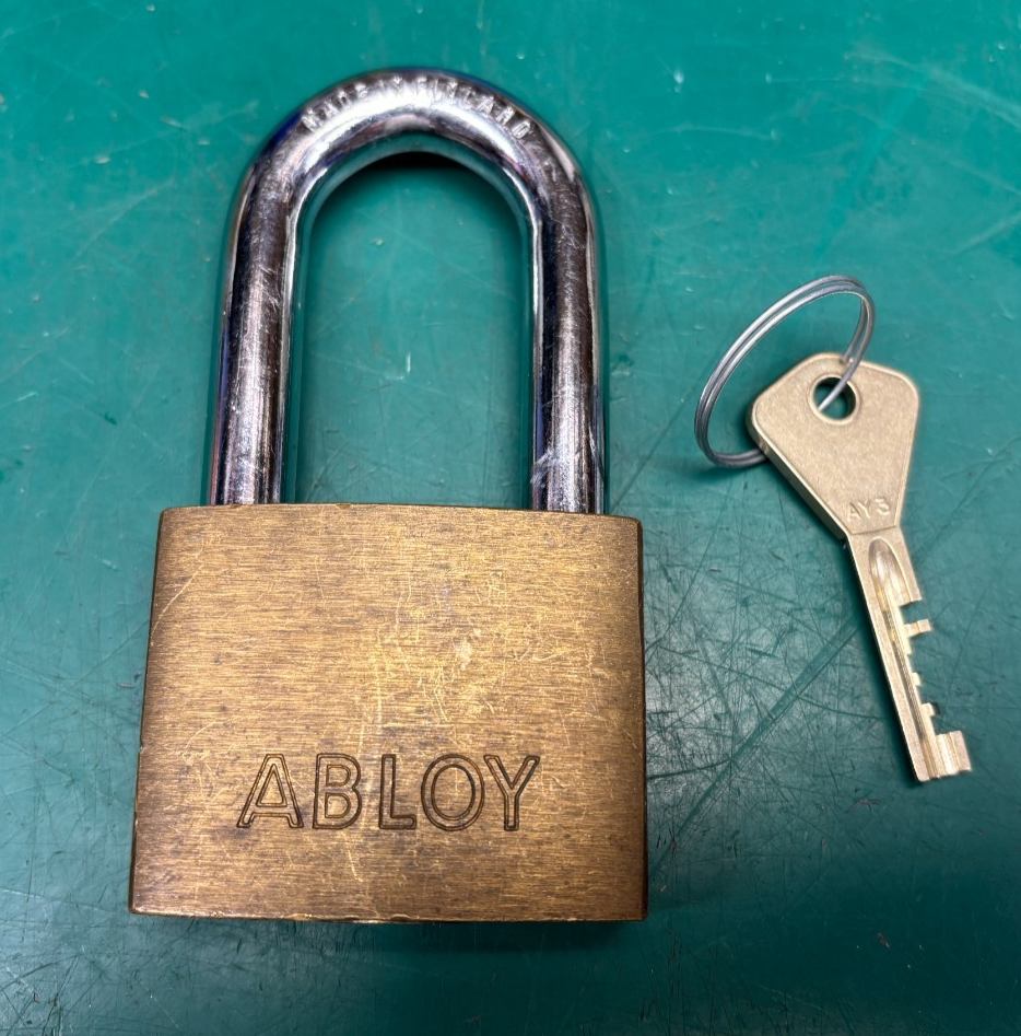 Abloy Profile Brass Padlock with Key - Locksport Collector | eBay