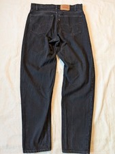 Levi s 550 Vintage 1996 Black Wash Made in USA Denim Relaxed Fit Tagged 38x34