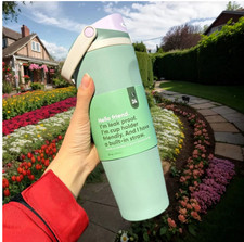 Owala 30oz FreeSip Sway Stainless Steel Water Bottle GREEN FREE SHIP FROM USA