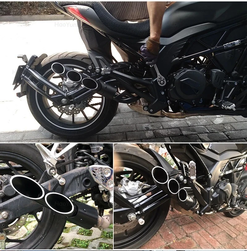 Tubo de escape universal para motocicleta Suzuki Slip-on 51 mm 2" puntas silenciadoras A11 Foto 4 de 4