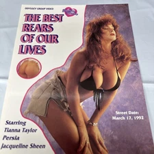THE BEST REARS OF OUR LIVES TIANNA TAYLOR no Folds) Adult Film Promo Ad Slick