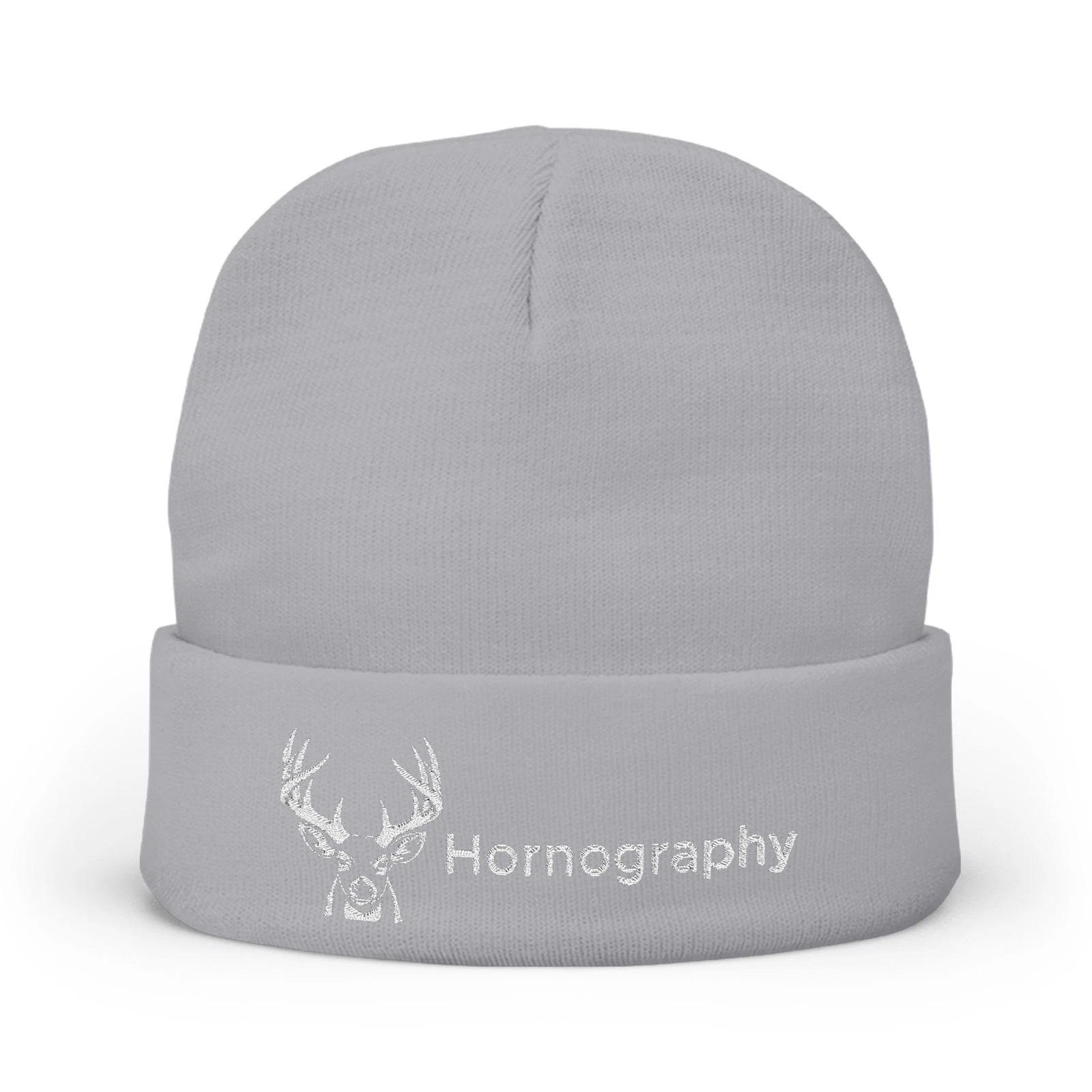 Hornography Deer Hunting Knit Beanie (Embroidery)