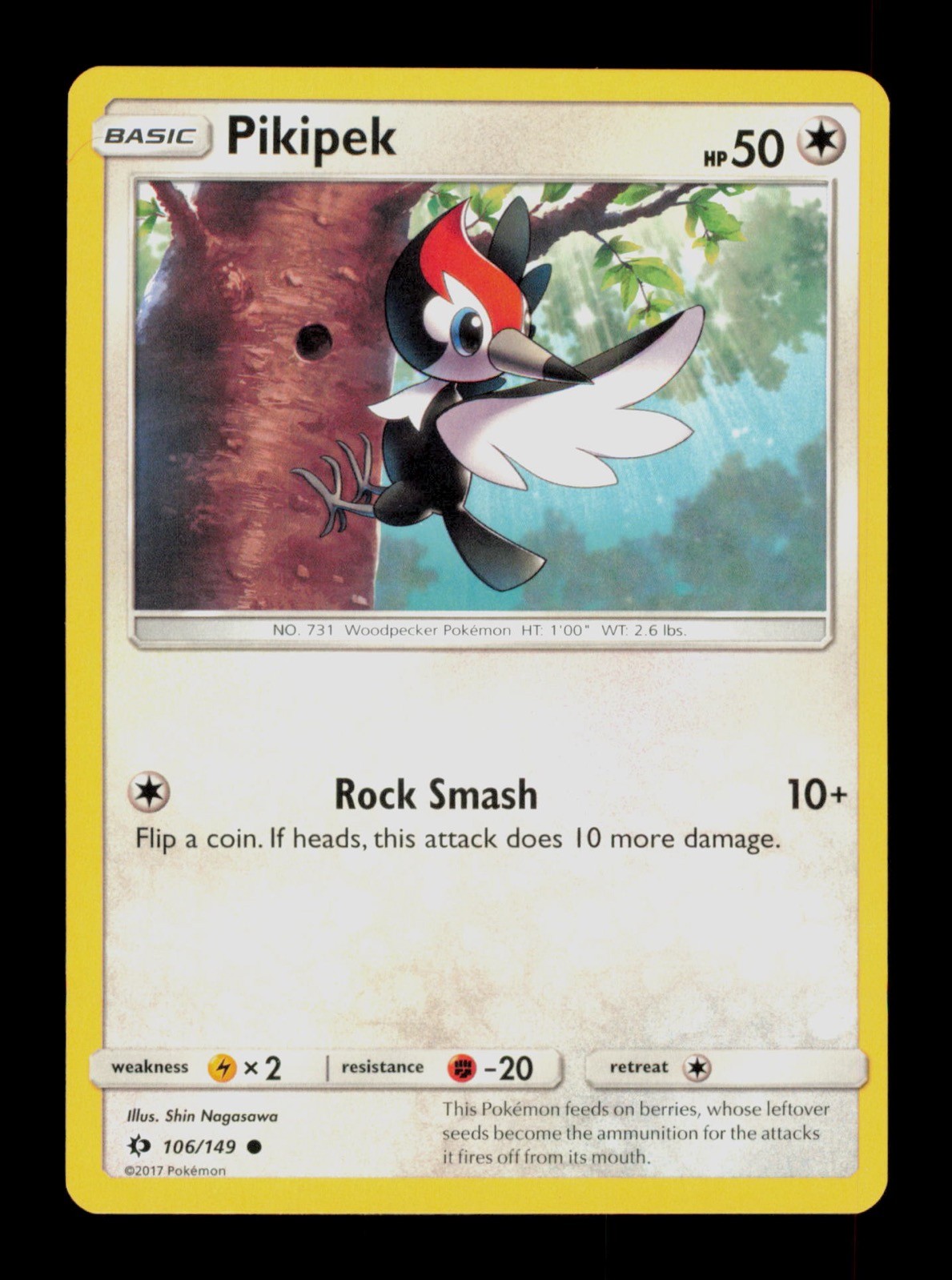 Pikipek 106/149 Pokemon Sun&Moon Trading Card TC