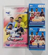 2021 Topps CHROME UEFA Champions Soccer Hobby Box + 2x 2024 Merlin Blaster Box 