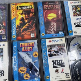 Sega CD Lot of 13 Games Complete & 3 Disc Only Jurassic Park Tom Cat Ground Zero
