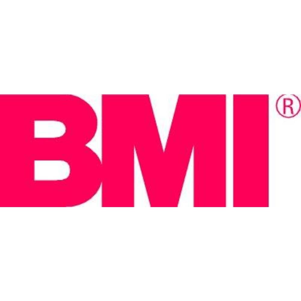 Mètre pliant BMI 2m en métal argenté et précis pour chantier