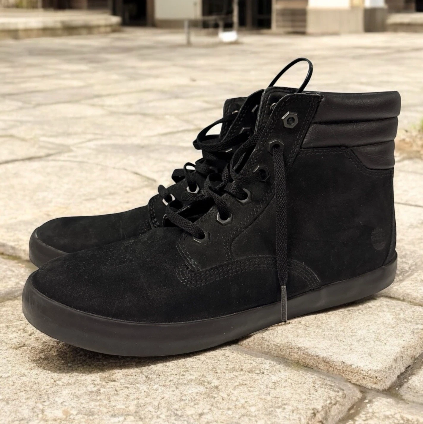 Timberland A1KLO Dause Sneaker Nero Nubuk Scamosciato Stivali Donna Taglia 8M A37118