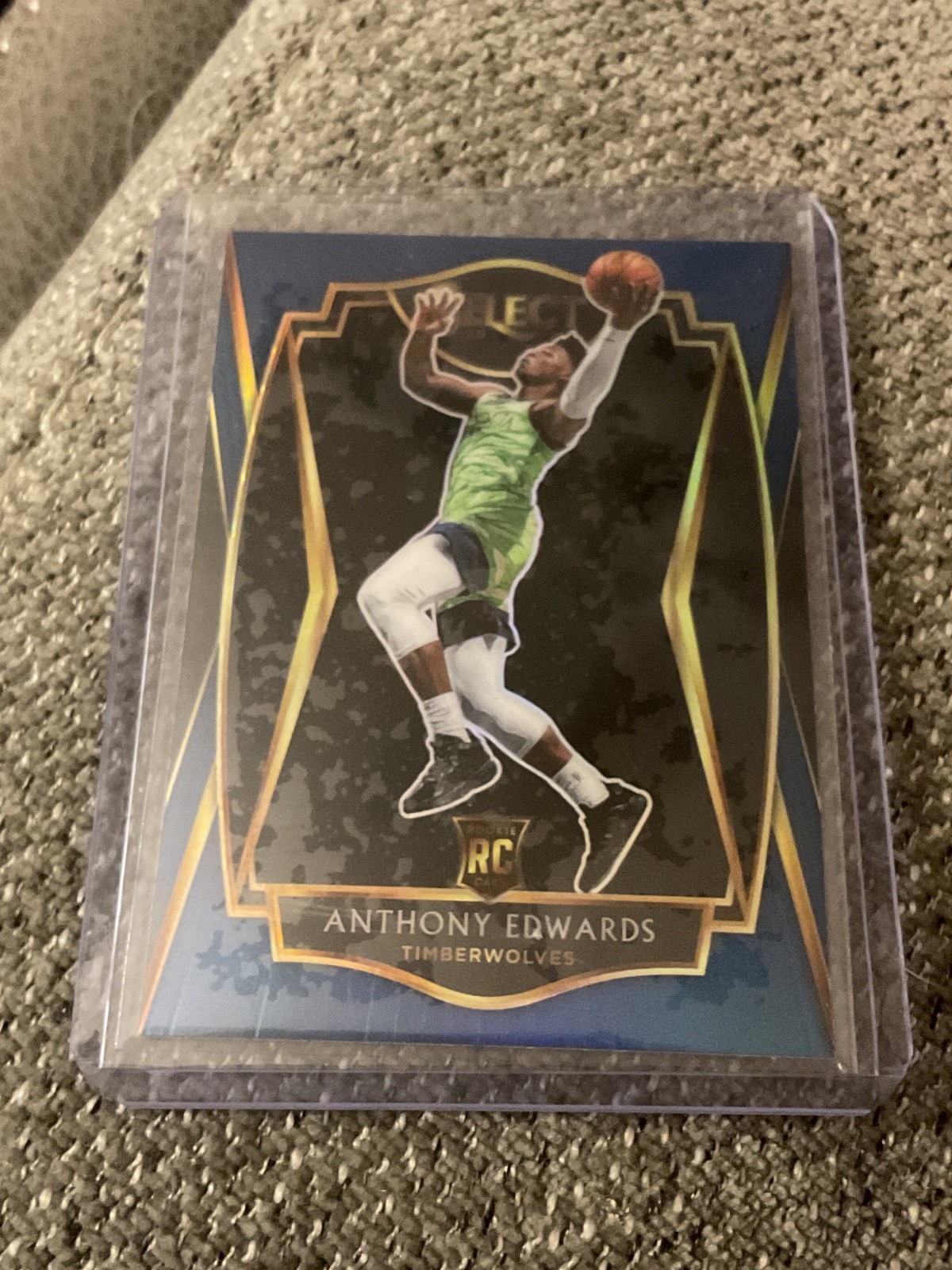 2020-21 Panini Select - Premier Level Anthony Edwards #169 Blue Prizm (RC)