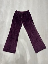 Juicy Couture deep purple velour tracksuit bottoms. Size M
