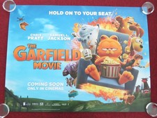 THE GARFIELD MOVIE UK QUAD ROLLED POSTER CHRIS PRATT SAMUEL L. JACKSON 2024