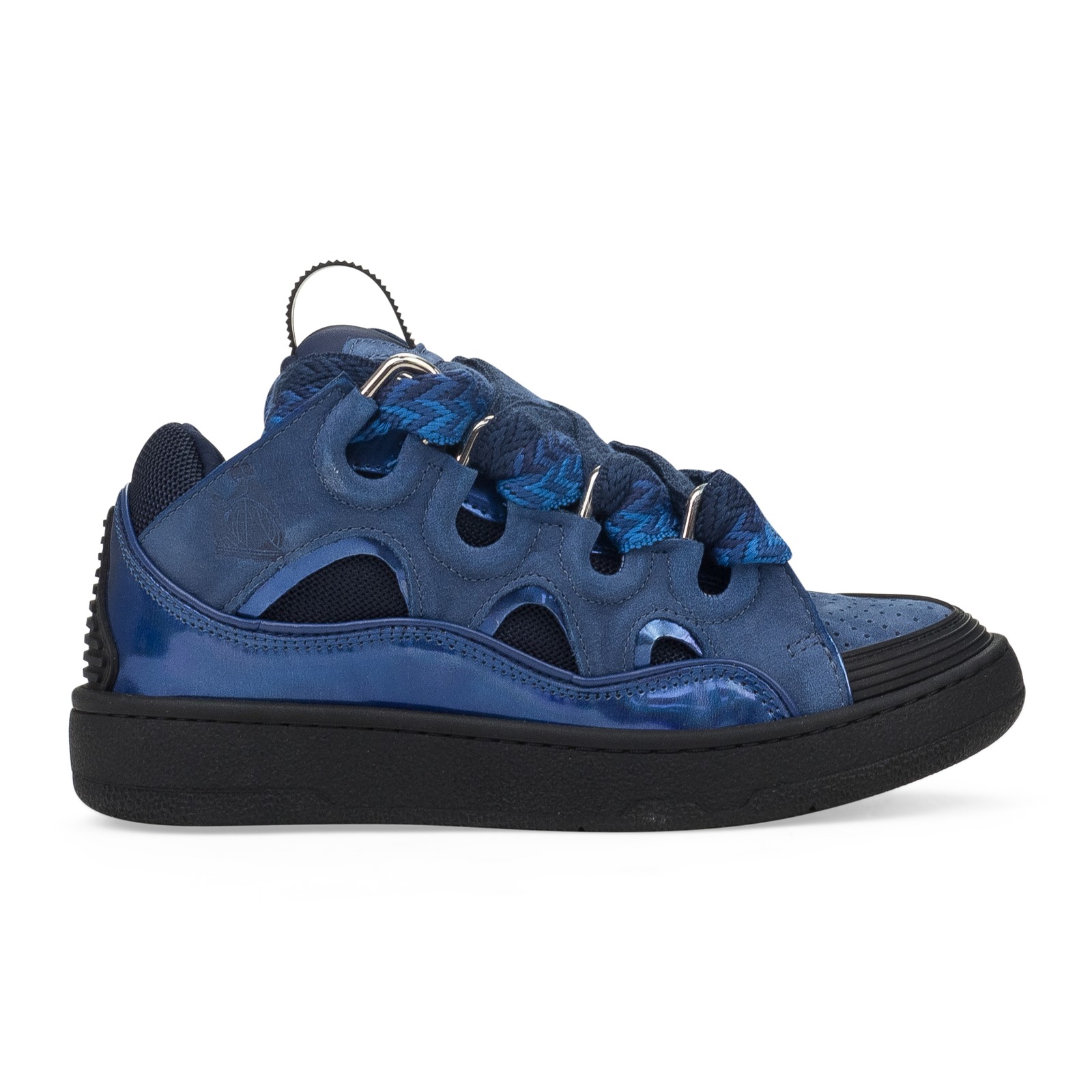 NIB LANVIN COBALT CURB SNEAKERS SIZE 35 $1150