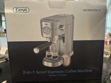Gevi GECME418E-U Silver 2-in-1 Smart Espresso...