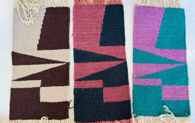 1970's MCM Space Age Carpet Rug Style Art Textile Abstract Wall Panels Modernism