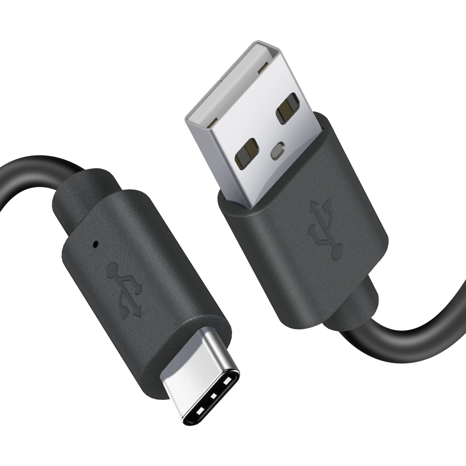 Câble USB vers USB-C 1m d'origine pour smartphone Android noir - 2