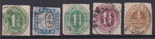 Altdeutschland Schleswig Holstein Lot gestempelt, 1864 - 1867