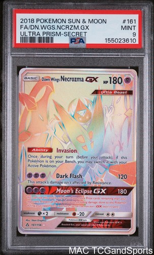 Dawn Wings Necrozma-GX graded PSA 9 for sale on eBay