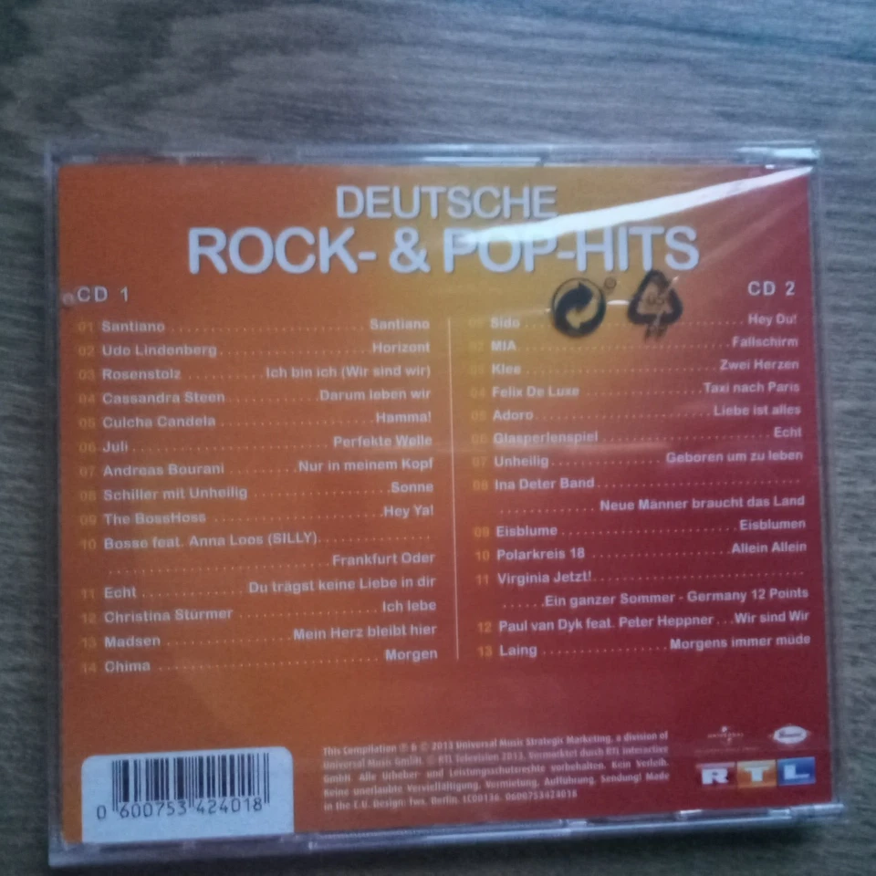 Die Ultimative Chart Show - Deutsche Rock- & Pop Hits - 2CDs NEU OVP - Bild 2 von 2
