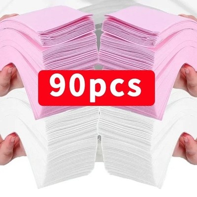 90 Stück Tragbare Wäschefolie Obst Kristall Wäsche Blase Papier Reinigungsblatt S