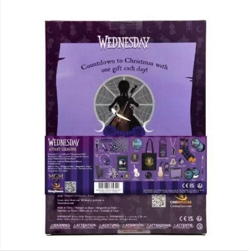 2025 Wednesday Addams Advent Calendar Blind Box | Christmas Countdown Gift |