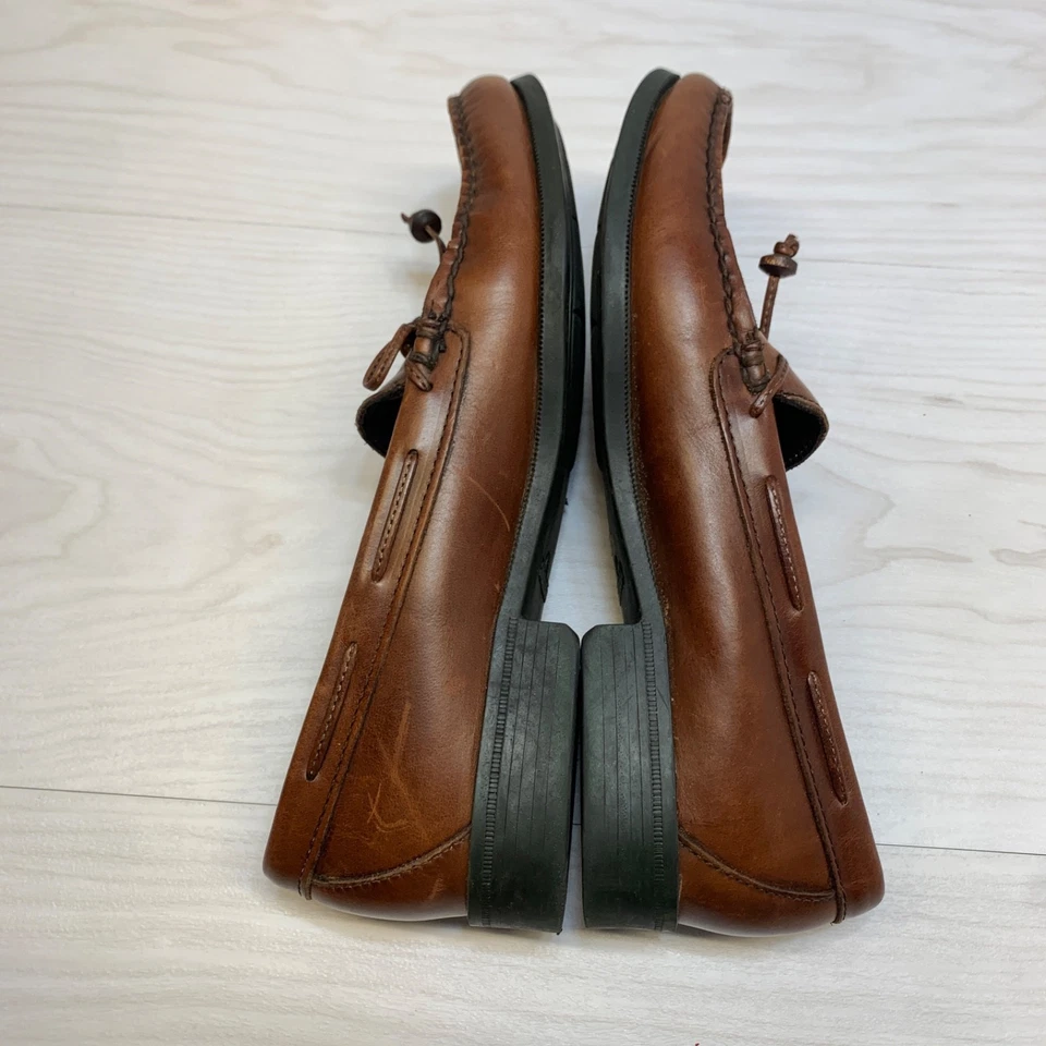 Sebago Boat Shoes Brown Leather Womens Driving Shoe Size 9.5 S - Image 3 of 4