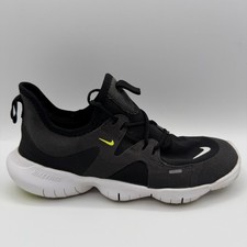 Nike Free RN 5.5 Y Running Shoes Black Gray White Youth Sneakers AR4143-001