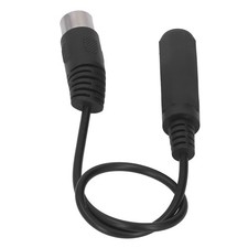 6.35mm Female To 5pin MIDI Adapter Cable 1ft Plug And Play Mic Adapter Cable New