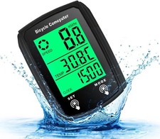 Contachilometri per Bici Automatico Cablato Computer da Bicicletta Digitale IP54