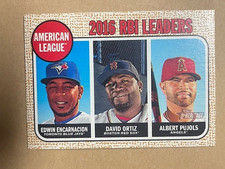 David Ortiz (with Pujols & Encarnacion) ~ 2017 Topps Heritage #4  Boston Red Sox