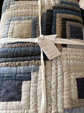 Pottery Barn Lassen Handcrafted Quilt Full/Queen NEW With Tags