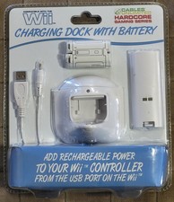NINTENDO WII CONTROLLER "CABLES UNLTD GAM-2600 CHARGING DOCK WITH BATTERY" NEW!!