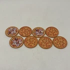 Teenage Mutant Ninja Turtles Pizza Thrower Eight (8) Pizzas 1989 Playmates!