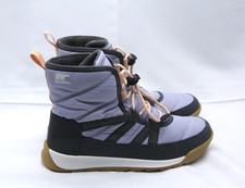 Sorel Whitney II Boots Youth Girls Size 6 Purple Short Insulated Twilight Grill