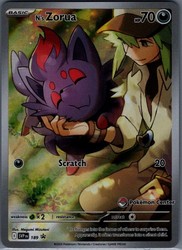 N's Zorua - 189 (Pokemon Center Exclusive) Holo Promo SV: Scarlet & Violet